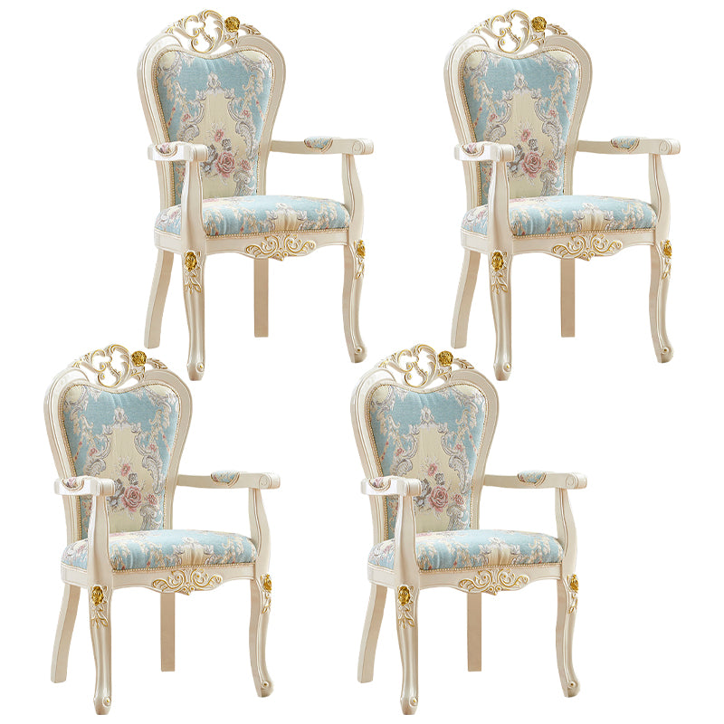 Indoor Dining Arm Chair Wood Frame Upholstered Dining Chair for Dining Room