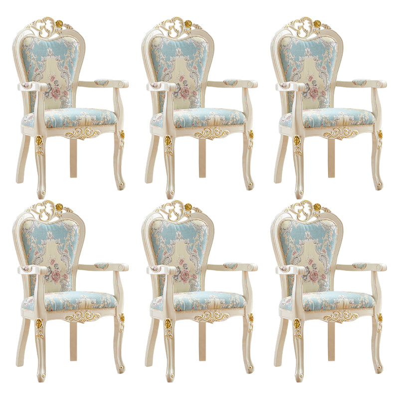 Indoor Dining Arm Chair Wood Frame Upholstered Dining Chair for Dining Room