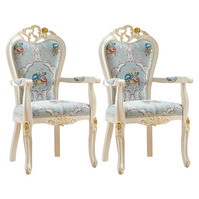 Indoor Dining Arm Chair Wood Frame Upholstered Dining Chair for Dining Room