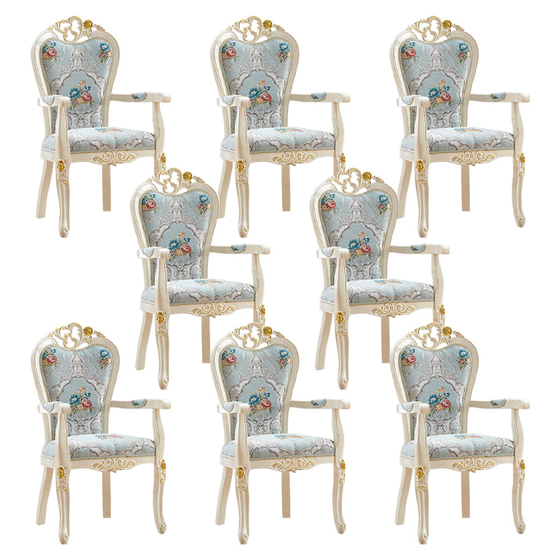 Indoor Dining Arm Chair Wood Frame Upholstered Dining Chair for Dining Room