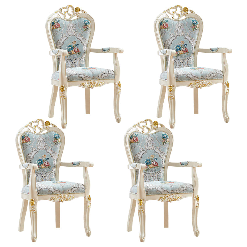 Indoor Dining Arm Chair Wood Frame Upholstered Dining Chair for Dining Room