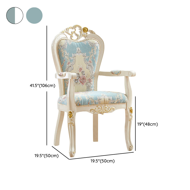 Indoor Dining Arm Chair Wood Frame Upholstered Dining Chair for Dining Room