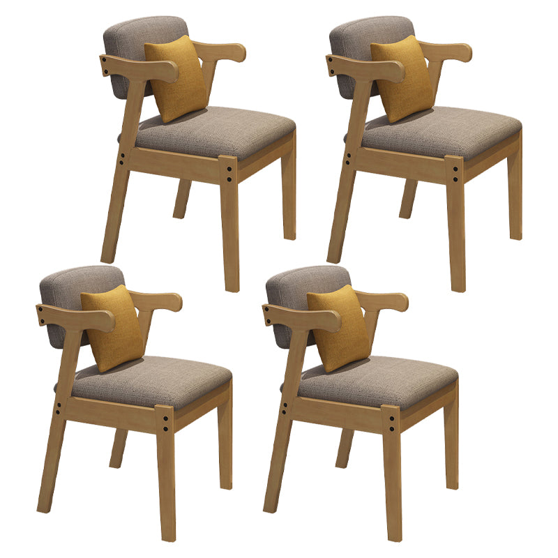 Modern Style Chair Wood Open Back Dining Room Chair for Dining Room