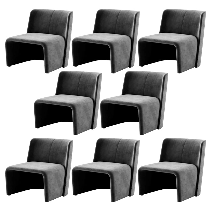 Modern Style Dining Chair Velvet Parsons Side Chair for Living Room