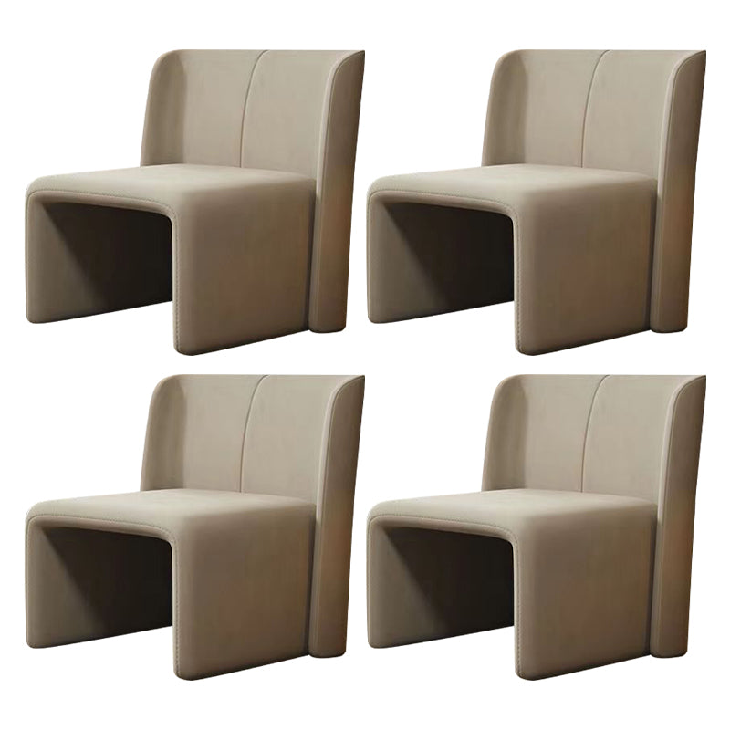 Modern Style Dining Chair Velvet Parsons Side Chair for Living Room