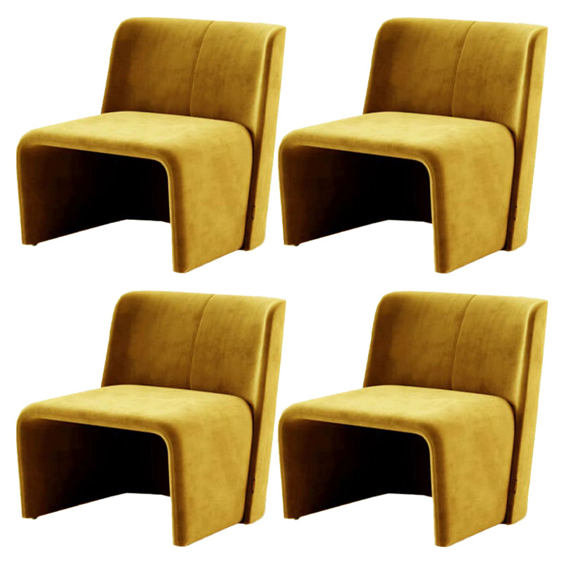Modern Style Dining Chair Velvet Parsons Side Chair for Living Room