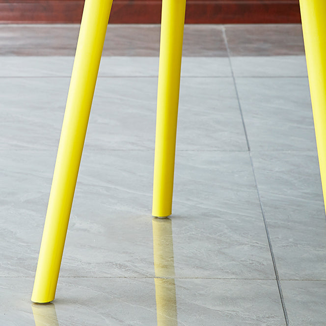 Modern Armless Dining Chairs Plastic Side Chair for Dining Room