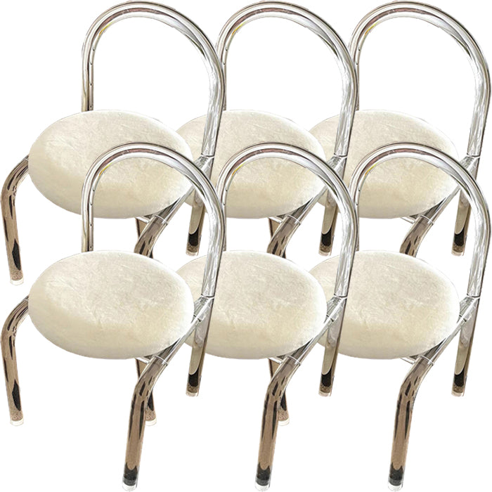 Nordic Style Transparent Acrylic Dining Chair with Upholstered for Home