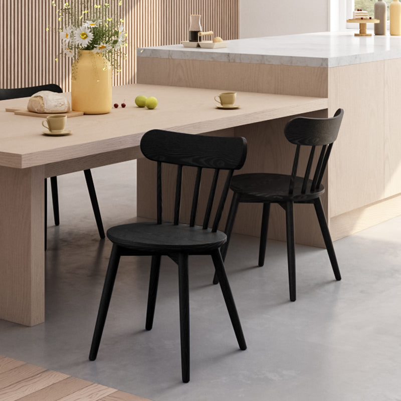 Contemporary Solid Wood Windsor Dining Chair for Dining Room