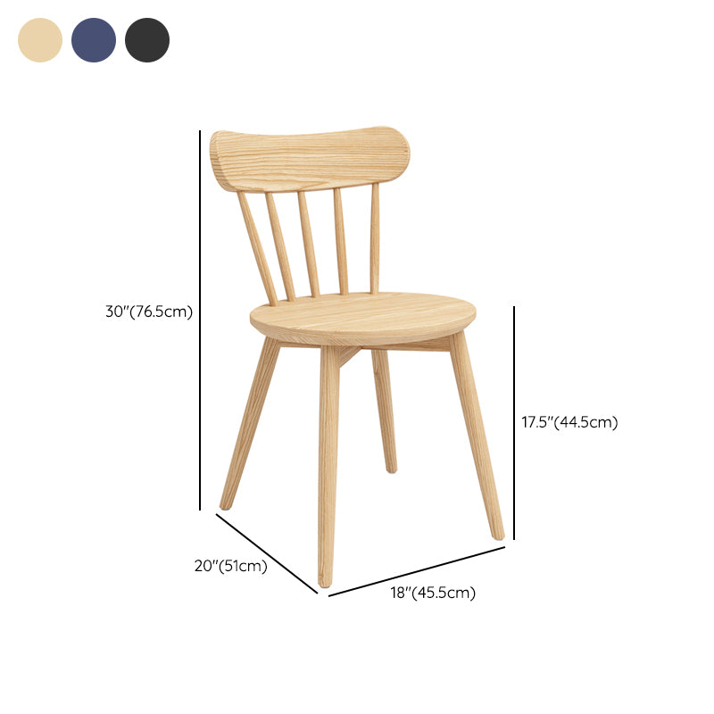 Contemporary Solid Wood Windsor Dining Chair for Dining Room