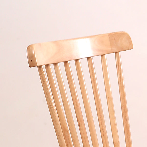 Contemporary Rubber Wood Armless Windsor Dining Chair for Restaurant