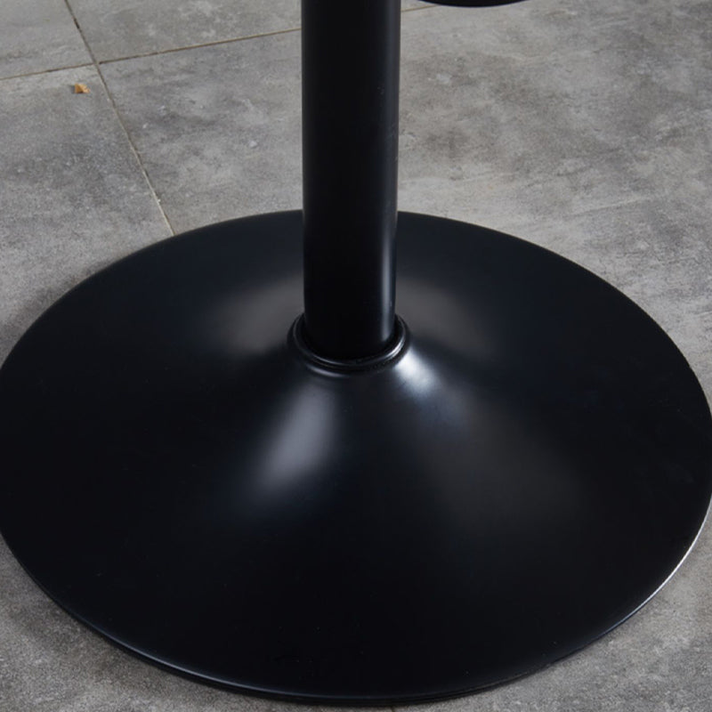Contemporary Adjustable Height Swivel Backrest Bar Stool with Footrest