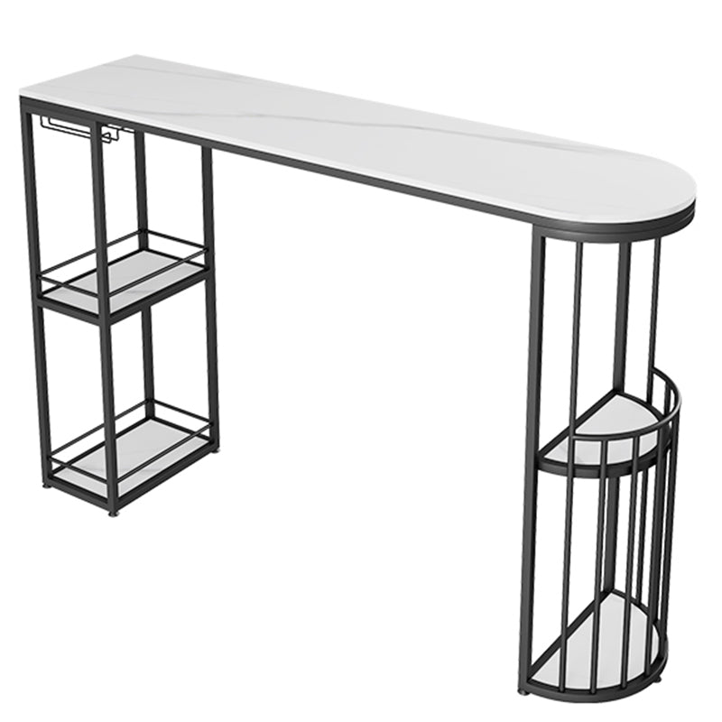 Glam Style Stone Specialty Bar Stool Table Table for Living Room