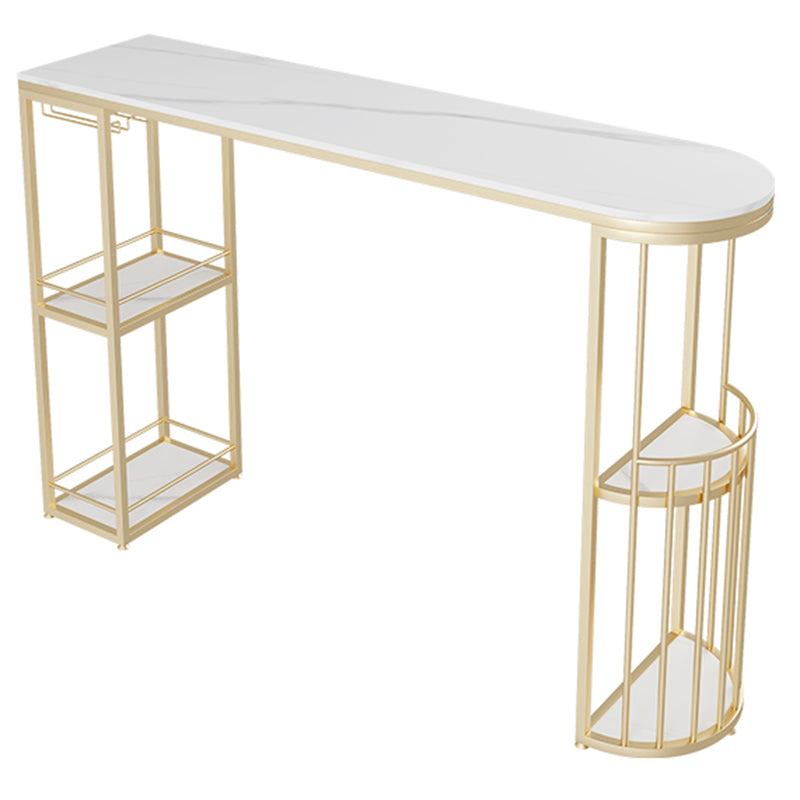 Glam Style Stone Specialty Bar Stool Table Table for Living Room