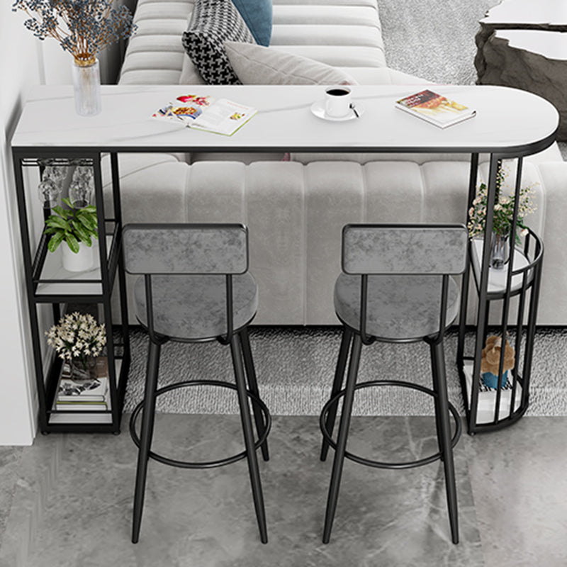 Glam Style Stone Specialty Bar Stool Table Table for Living Room