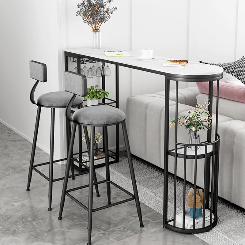 Glam Style Stone Specialty Bar Stool Table Table for Living Room