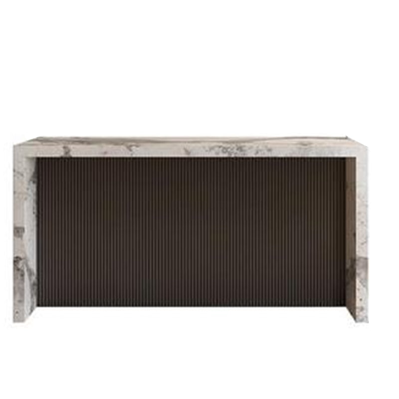 Modern Rectangle Stone Bar Dining Table Table for Living Room