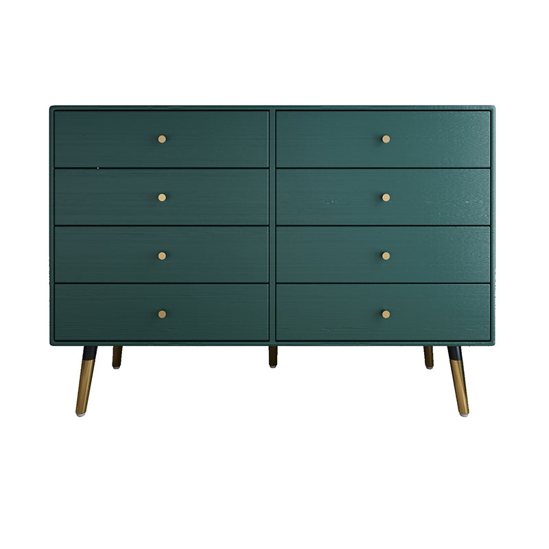 Glam Storage Chest Dresser Horizontal Storage Chest with Drawers