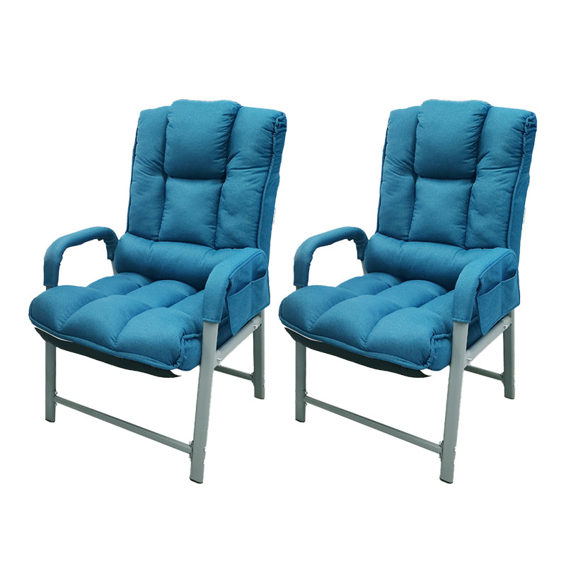 Modernism Fixed Arms Office Chair No Wheels Desk Chair for Office