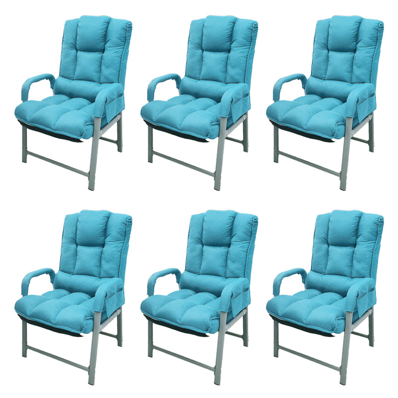 Modernism Fixed Arms Office Chair No Wheels Desk Chair for Office