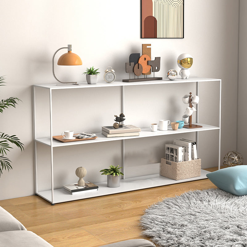 Contemporary Open Back Horizontal Bookshelf Metal Bookcase for Office