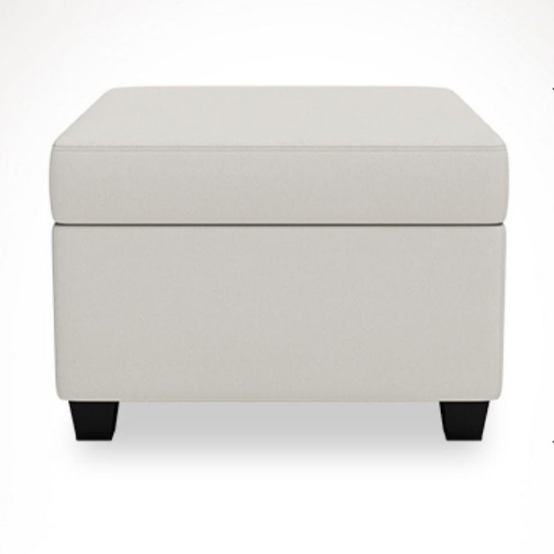 Modern Storage Ottomans Square Leather Storage Ottomans with Legs