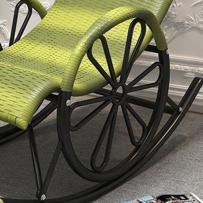 Iron Base Modern Style Lazy Sofa Chair Family Chaise Rocking Chair for Balcony