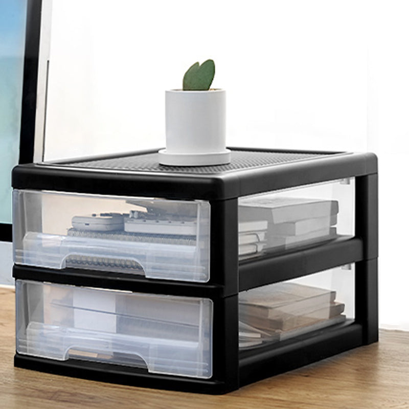 Vertical Transparent File Cabinet Modern Plastic Drawers File Cabinet