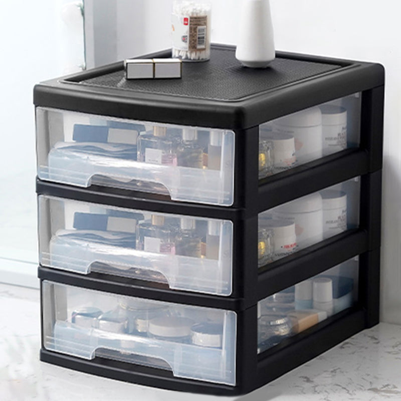 Vertical Transparent File Cabinet Modern Plastic Drawers File Cabinet