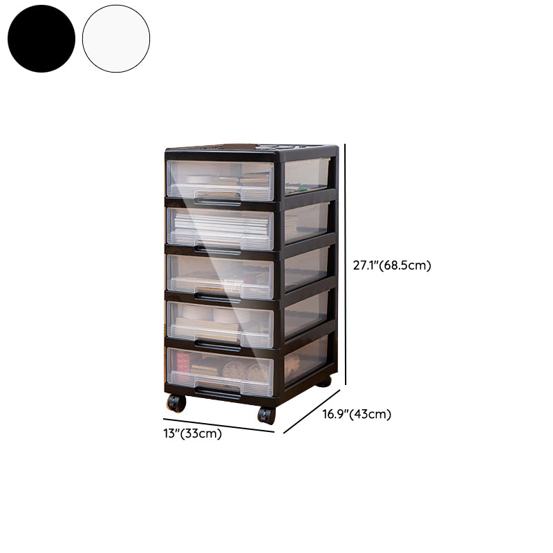 Modern Plastic Filing Cabinet Drawers Storage Filing Cabinet for Office