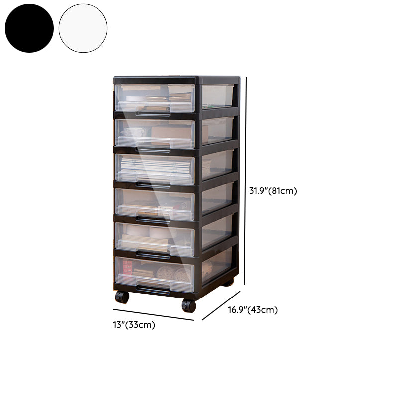 Modern Plastic Filing Cabinet Drawers Storage Filing Cabinet for Office