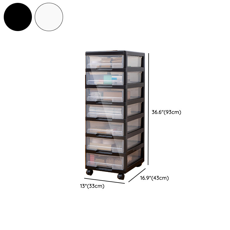 Modern Plastic Filing Cabinet Drawers Storage Filing Cabinet for Office