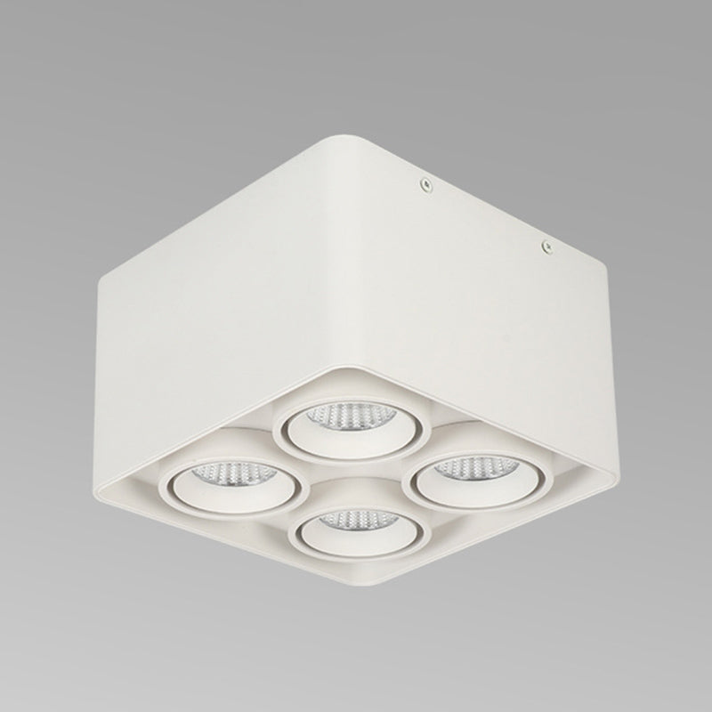 Contemporary Square Shape Ceiling Light with Aluminum Shade for Bedroom