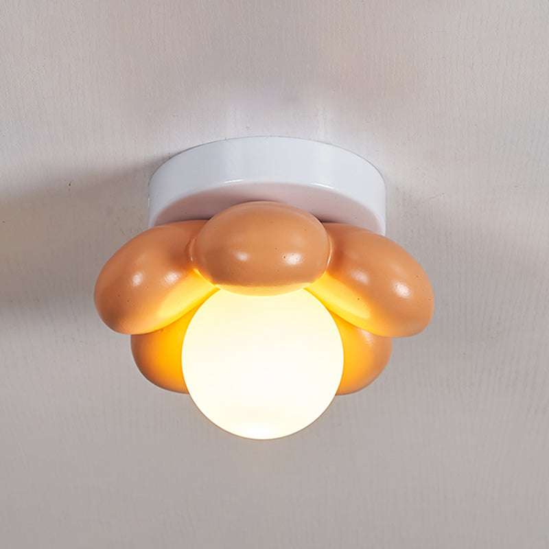 Modernism Flush Mount Flower Shape 1 - Light Resin and Acrylic Ceiling Flush