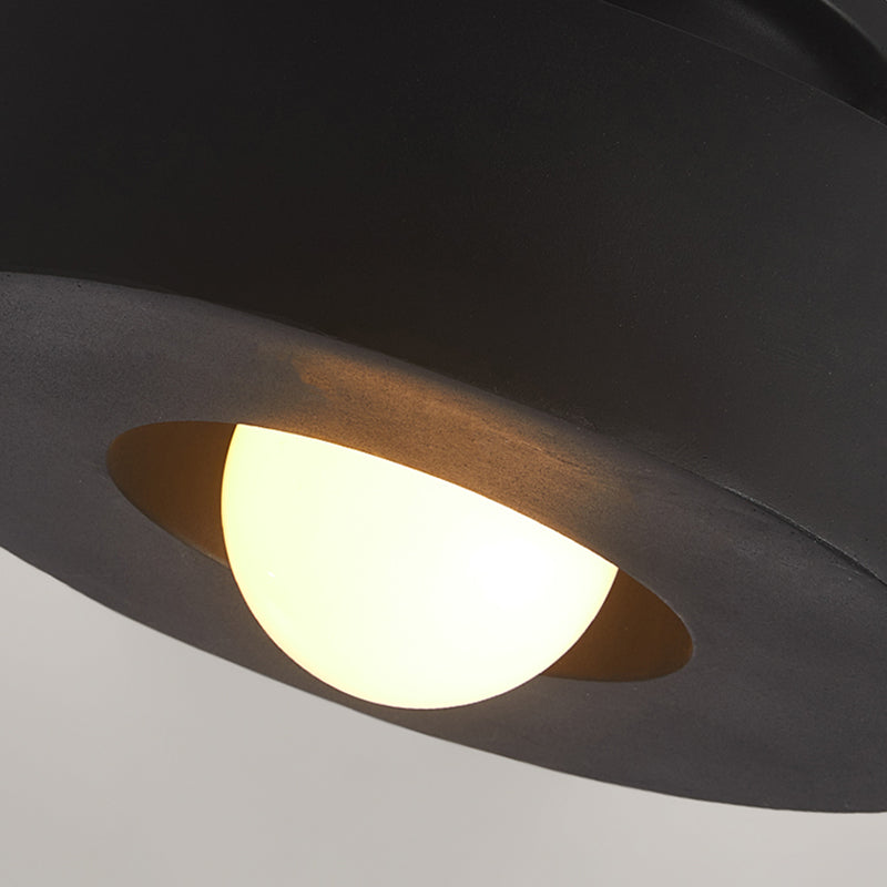Drum Shape LED Ceiling Flush Contemporary 1 - Light Flush Mount