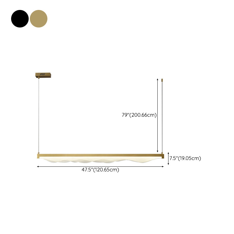 Modern Style Pendant Lighting Fixtures Gold/Black Island Lighting Ideas for Kitchen