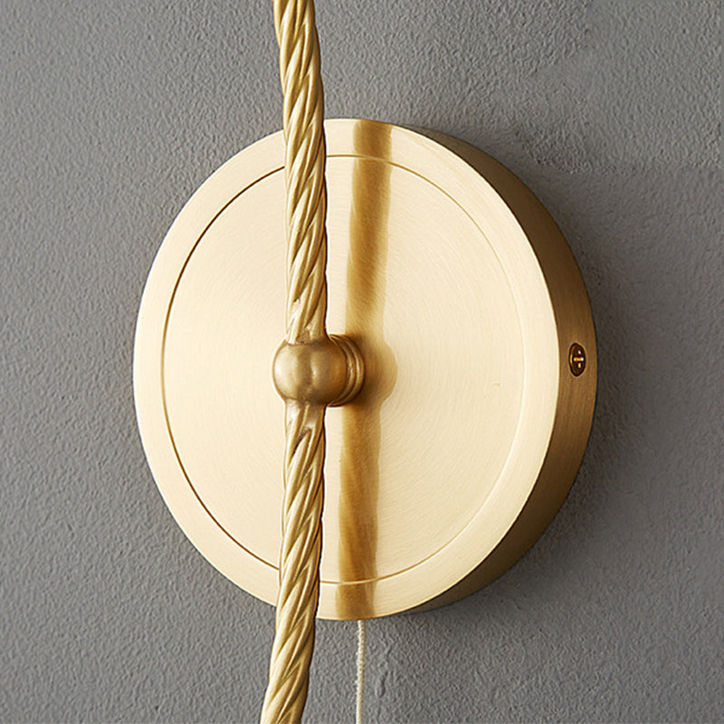 Modern Wall Light Sconce Vintage Glass Wall Light Fixture for Bedroom