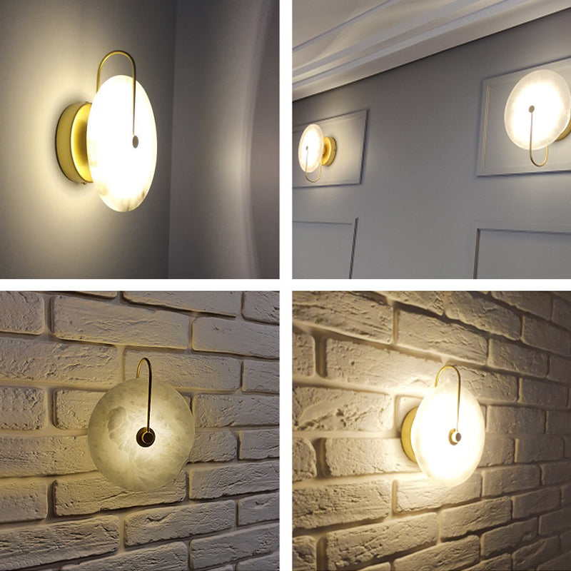 Single Modernism Golden/Black Wall Mounted Sconce LED Wall Light for Bedroom