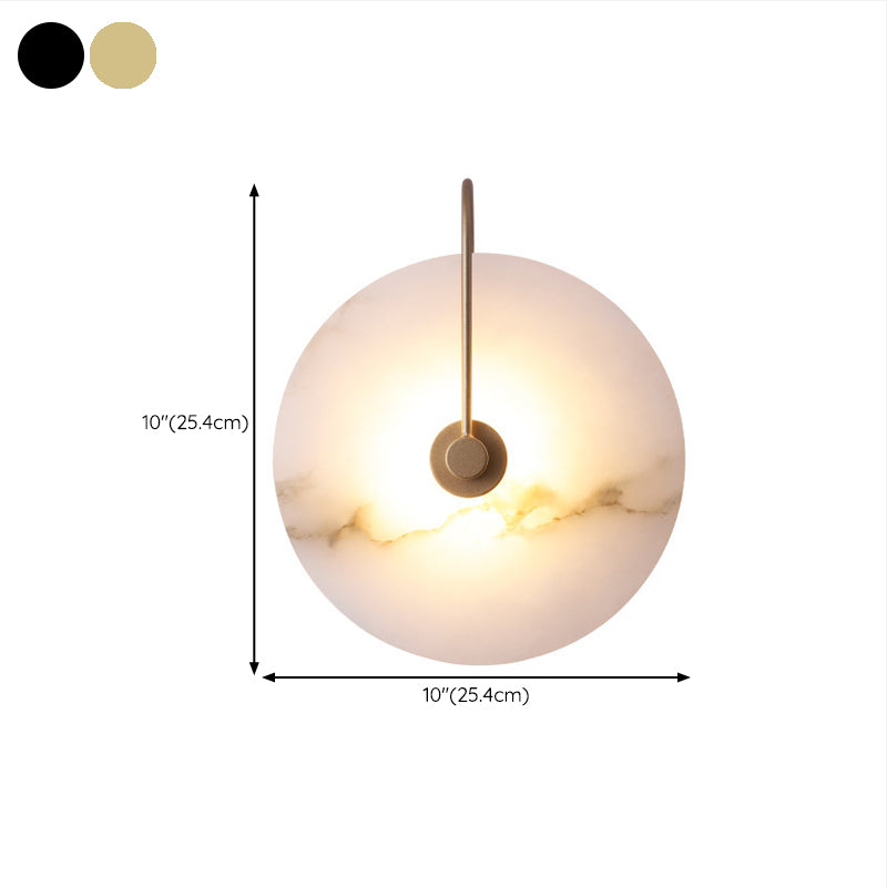 Single Modernism Golden/Black Wall Mounted Sconce LED Wall Light for Bedroom