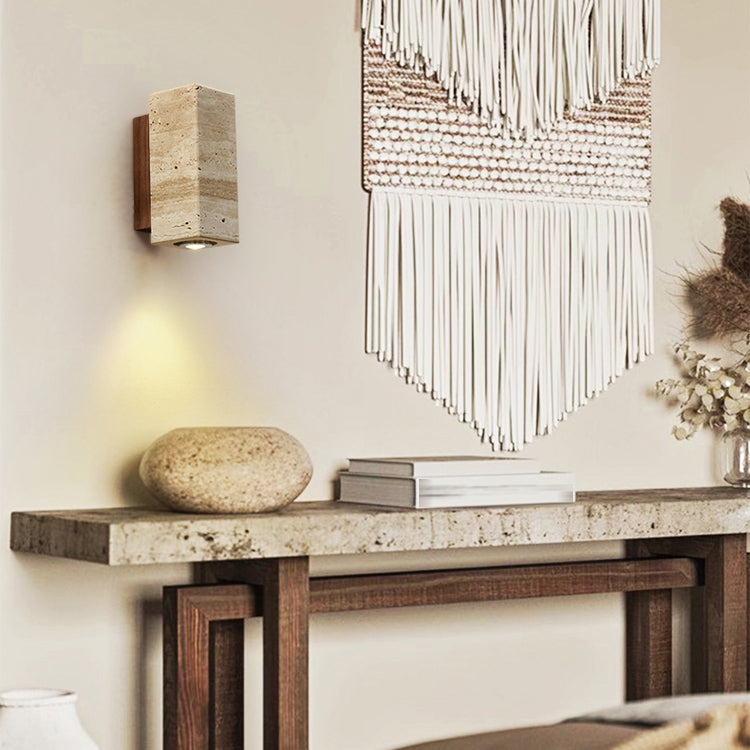 Contemporary Wall Light Fixture Minimalist Marble Wall Light Sconce for Bedroom