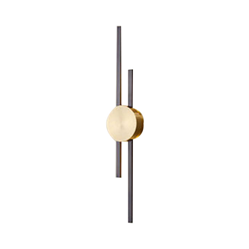 Single Modern Golden/Black Wall Mounted Sconce LED Metal Wall Light for Foyer