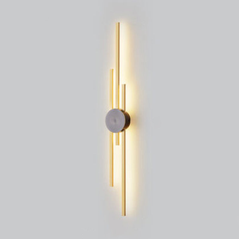 Single Modern Golden/Black Wall Mounted Sconce LED Metal Wall Light for Foyer