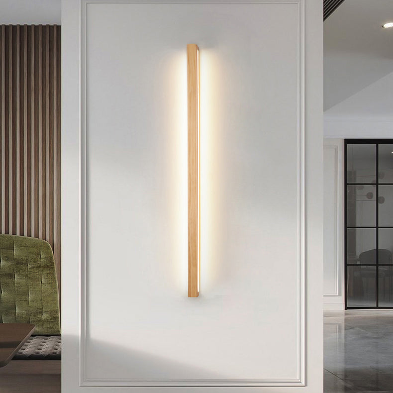 Nordic LED Wall Light Fixture Creative Wooden Wall Light Sconce for Bedroom