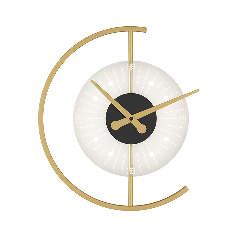 Modern Clock Shape Wall Light Fixtures Metal Wall Light Sconces for Living Room