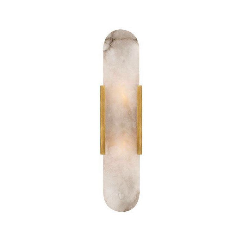 Modern Simple Shape Wall Mounted Light 2 Lights Metal Flush Mount Wall Sconce