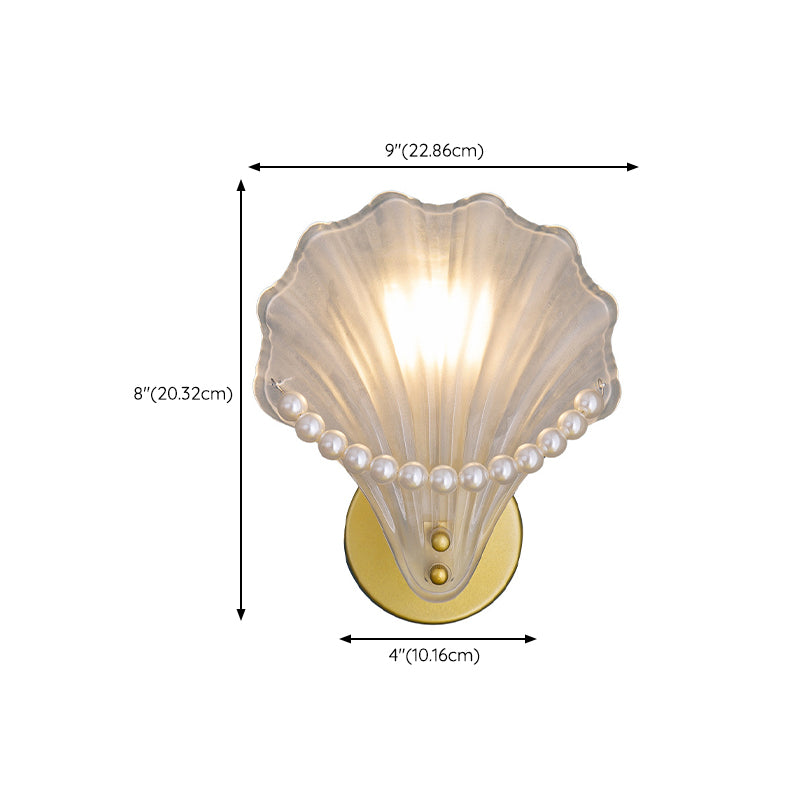 Single Golden Modern Bathroom Vanity Light Glass Bath Bar for Bathroom