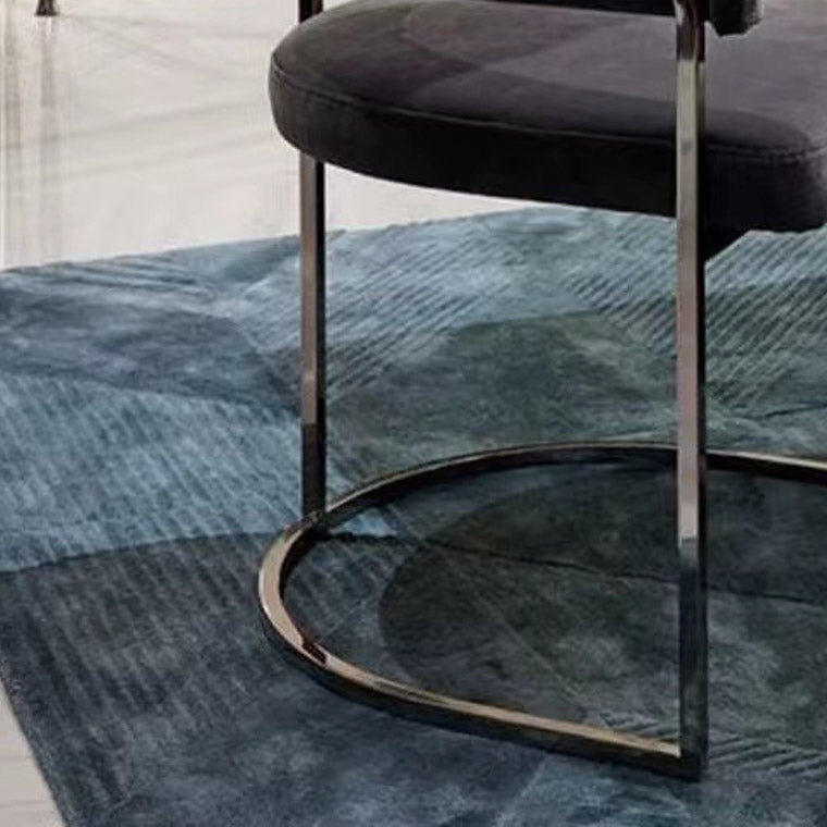 Glam Style Dining Chair Upholstered Arm Chair for Dining Room