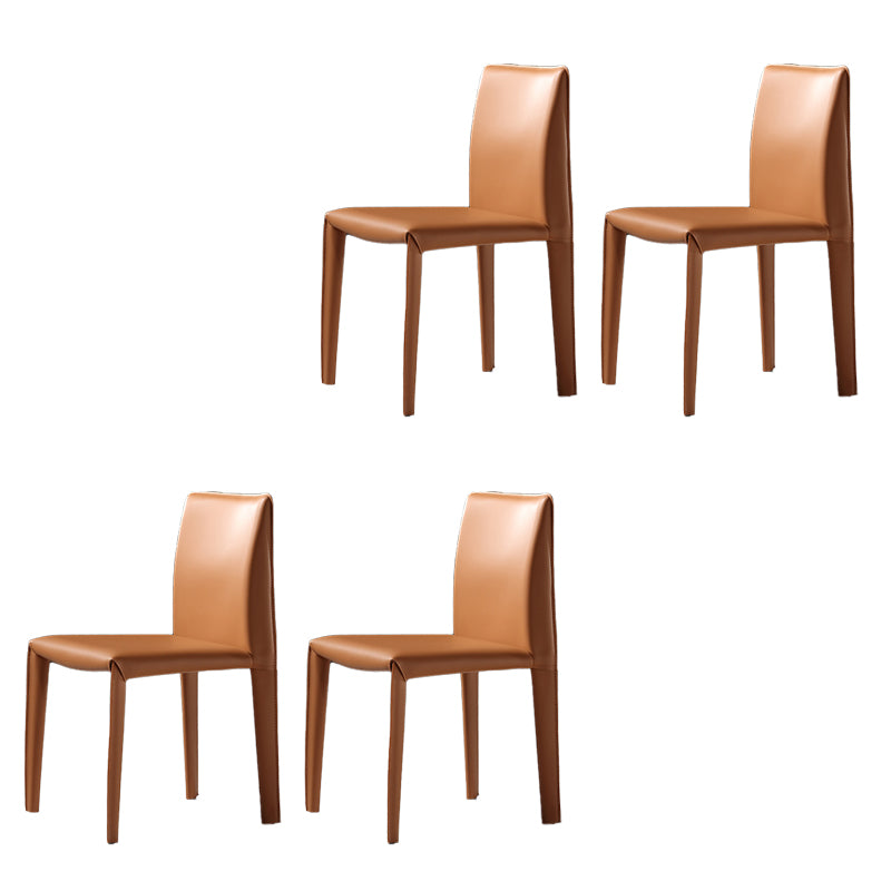 Modern Indoor Home Side Chair Faux Leather Upholstered Side Chair