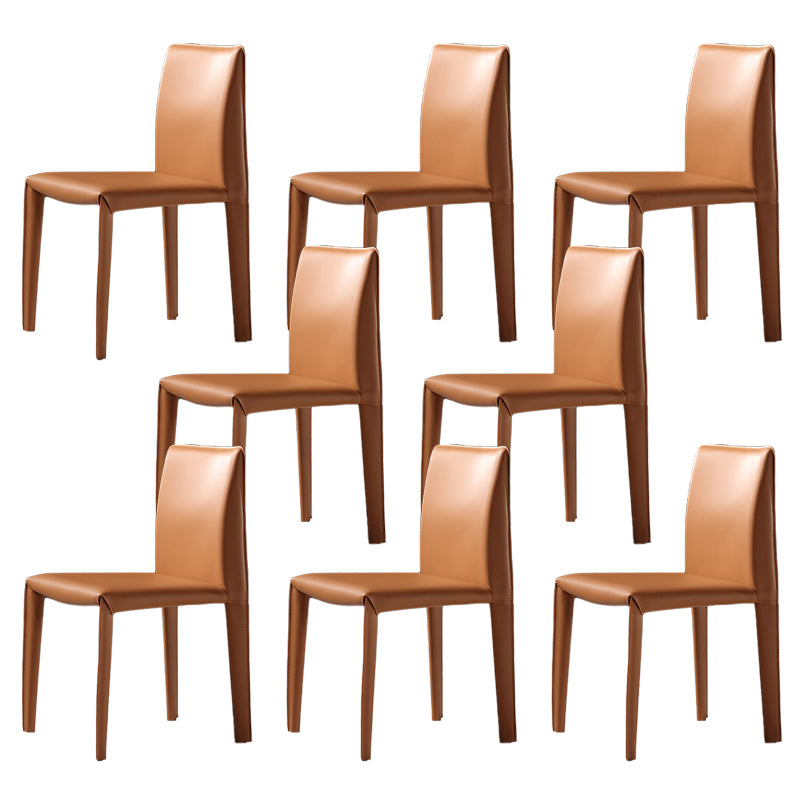 Modern Indoor Home Side Chair Faux Leather Upholstered Side Chair