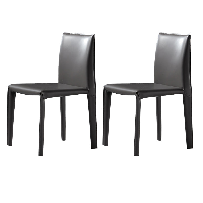 Modern Indoor Home Side Chair Faux Leather Upholstered Side Chair